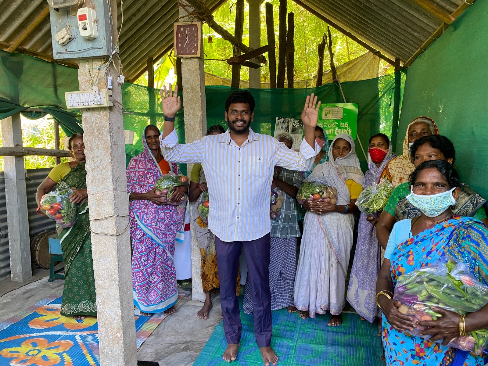 Help to poor widows